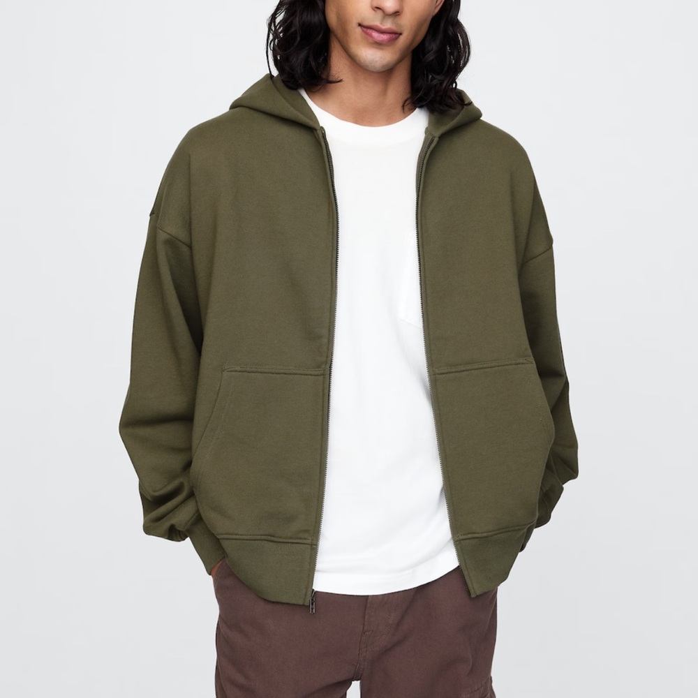 New Heavyweight Zip Hoodie Men's Gap M‎